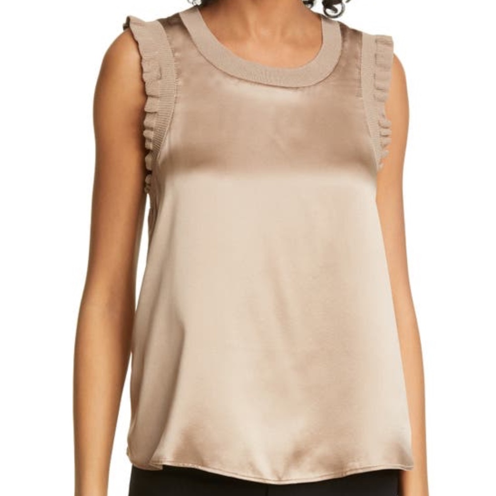 Cinq A Sept Tous Les Jours Lenore Silk Tank, Size Small